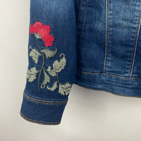 Embroidered Jean Jacket Size 2X - Picture 4 of 5